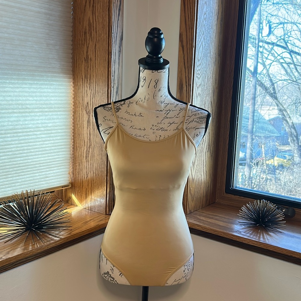 Like New Tan One Piece Leotard Size Adult Medium